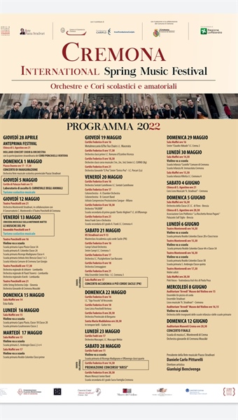 L'Orchestra Giovanile E.Pea al "Cremona International Music Festival"